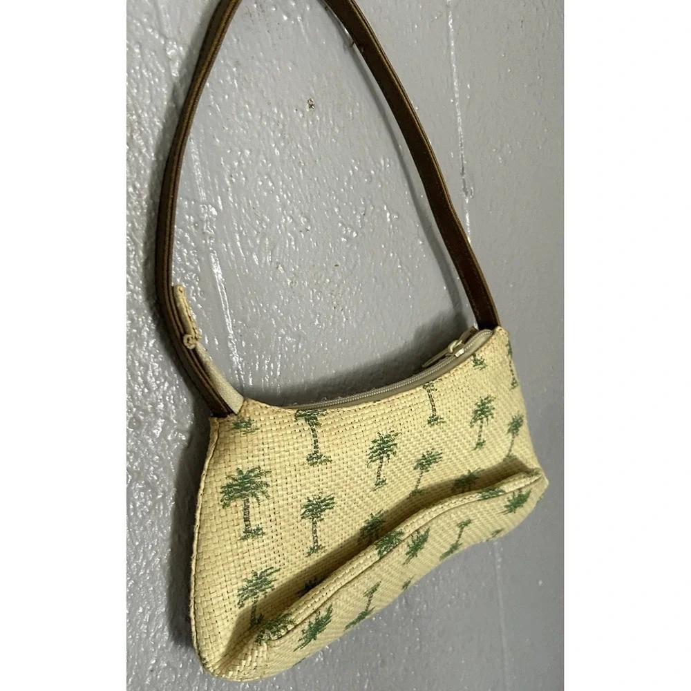 Women's Cappelli Straworld Palm Tree Handbag Casual Beach Tropical 90s Y2K